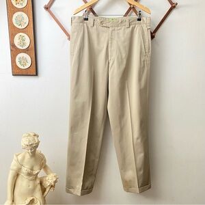 Keithmoor Links Pleated Cuffed Golf Khakis